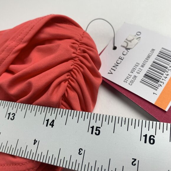 Vince Camuto Swim Bikini Bottoms Women's Small Rust Draped‎ High-Waist Ruched - Picture 4 of 6